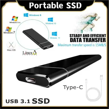 Hard Disk extern 16TB 8TB SSD Portabil USB 3.1 Solid state Hard Disk de Mare Viteză Dispozitiv de Stocare Pentru Laptop-uri/Desktop/Mac