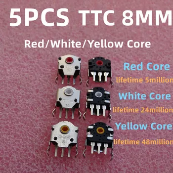 Noi TTC 5PCS 8MM Roata din Aur Galben Roata GPX GPW Roata Mouse-ului Encoder Roșu Alb Galben de Bază