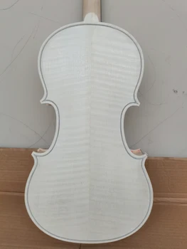 Stradivarius 1716 Flame Maple vioara albă embrion neterminate alb lemn de molid vioara 4/4 1/2 din lemn masiv DIY alb vioara
