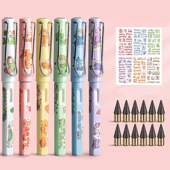Kawaii Veșnică Creion Nelimitat de Scris pentru Copii de Artă Schiță Stilou Drăguț Anime Fără Ascuțire Desen Rechizite Școlare Papetărie