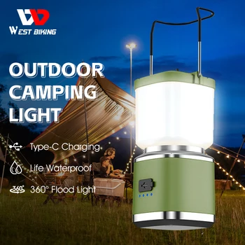VEST BIKING Portabil Camping Lumini de Tip C de Încărcare Super-Luminos Cort de Lumină în aer liber, Drumeții, Pescuit de Noapte Lumina de Urgență