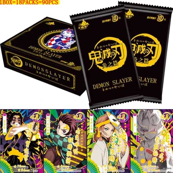 Demon Slayer Carduri Anime Personaje de Film Kamado Tanjirou Nezuko Serie Flash SSP Carduri de Colectie Jucarii si Cadouri pentru Copii Ziua de nastere