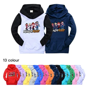 Joc NINJA KIDZ Toamna anime hanorac Copii Tricou pulover Sacou Casual haine copii fete băieți de Imprimare hanorace