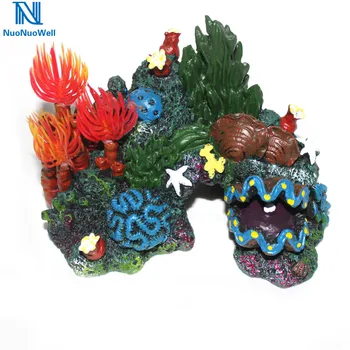 NuoNuoWell Multicolor Acvariu Artificiale Montate de Rășină Coral Reef Marine Rezervor de Pește Acvariu Decor Fierbinte de vânzare