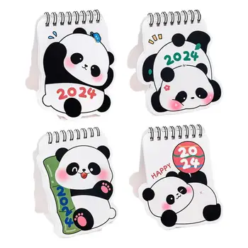 Mini-Calendar De Birou 2024 18 Luni Calendar Lunar Iunie 2023 Dec 2024 Calendar Mic Portabil Panda Drăguț Planificare, Organizare