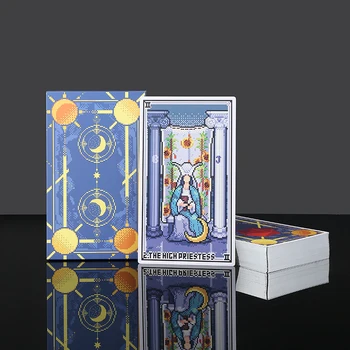Autentic Pixel Tarot în stoc, super mare versiune de joc video joc de bord Xingling set de carte