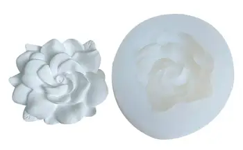Flori de Mucegai Silicon 3D Gardenii Eliberarea Ușor Luare Bomboane Mucegai Turnarea Betonului de Luare de Săpun Rasina Matrite Decorative Instrument