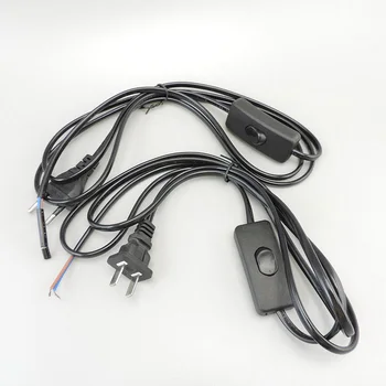 303 Comutator on/off alimentare On-line NOI, Extinderea UE conector Cabluri Cablu AC Cablu Desktop Iluminat cu LED Cablu alb negru s