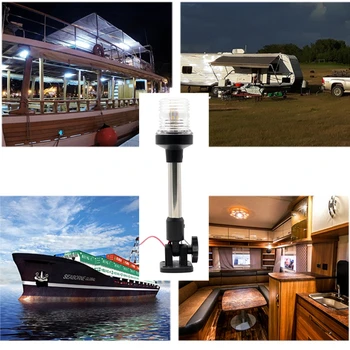 Casa de Gradina LED 12V Lumina de Navigare cu Barca Accesorii de 360 de Grade Rotativ Lumina Decorative F19A
