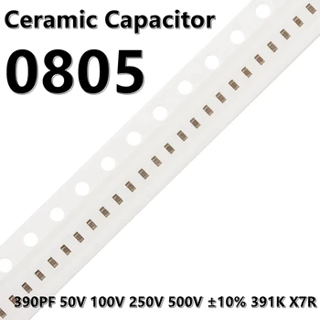 (50buc) 0805 390PF 50V 100V 250V 500V ±10% 391K X7R 2012 SMD Condensatoare Ceramice