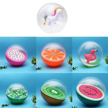 În Aer Liber, Umplut Cu Aer Bubble Ball Arunca În Aer Baloane Jucărie De Apă Petrecere Joc Cadouri De Simulare De Pepene Verde De Cauciuc Gonflabila Mingi De Plajă