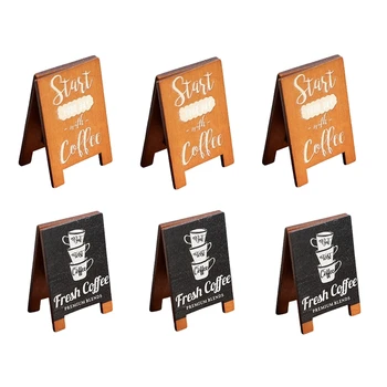 6 Pack Cafe Desktop Clip Serie De Epocă Mesaj Clip Notă Titularul Cartelei 3 Din Fiecare Stil