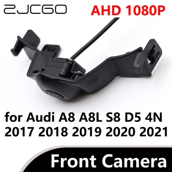 ZJCGO AHD 1080P CVBS 170° Orb Zonă HD Obiectiv Fisheye Auto Camera video Frontală pentru Audi A8, A8L S8 D5 4N 2017 2018 2019 2020 2021