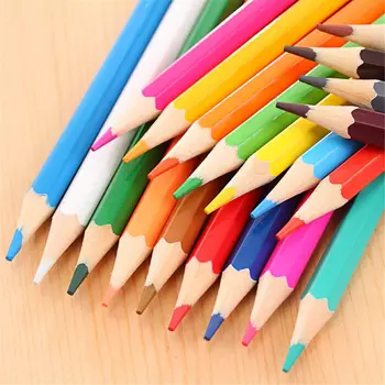 12Colors Mini din Lemn Creioane Colorate Set Non Toxice HB Colorat Duce Standard Pictură Schiță Creion Creioane de Desen pentru Copii