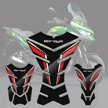 Pentru Kawasaki Versys 650 1000 X300 Versys-X 3D Carbon-uita-te Motocicleta Rezervor Tampon Protector Autocolant