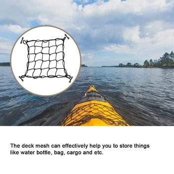 Coarda elastica Caiac Punte de Marfă Net Universal Lavabil Pătrat Canoe Casca Depozitarea Bungee Plasă de Accesorii cu Pad Ochi