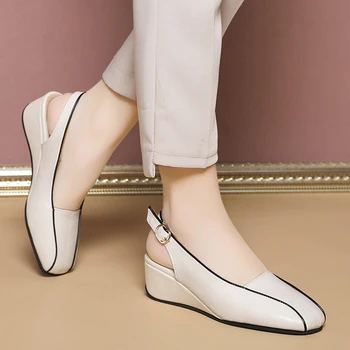 Dimensiunea 35-41 din Piele Femei Pantofi de Înaltă Calitate Oxfords Brand Alunecare pe Pantofi Casual Mocasini Sălbatice de Conducere Sandale pentru Femei