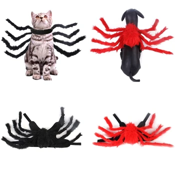 Animale de companie Caini Pisici Haine de Halloween Spider Cosplay Costum Catelus, Pisoi Petrecere Rol Joaca imbraca Vesta Decoratiuni Consumabile pentru animale de Companie