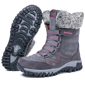 Noi in Iarna pentru Femei Cizme de Zăpadă Cald Cizme Jumătatea vițel Pantofi pentru Vreme Rece în aer liber Pluș Pantofi pentru Femei