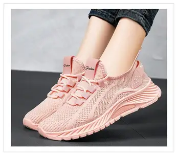 07 Femei Running Adidasi Respirabil Pantofi Sport Pentru Femei De Moda Confortabil Pantofi Casual