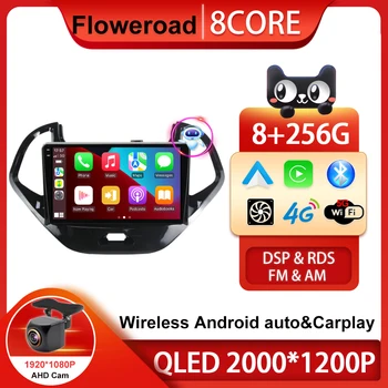 AI Voce 8 Core 256G Android 13 Iphone Carplay Radio Auto Multimedia Player Pentru Ford FIGO KA 2015-2020 GPS, autoradio QLED BT5.0