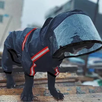 Câinele Pelerina de ploaie Impermeabila cu Transparent cu Gluga, Salopeta Câine Haine de Îmbrăcăminte pentru Câini Pisici Sacou Costum de Câine 골든리트리버