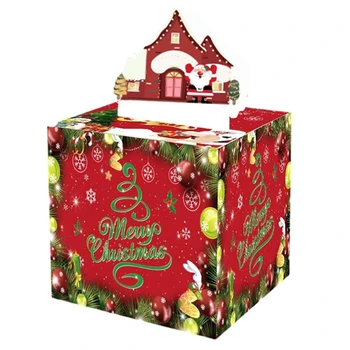 Cutie De Crăciun Distracție Bani Cadou De Crăciun Bani Box Set Kit Cu 30 De Pungi Transparente, Perfect Surpriză Pentru Copii Si Adulti