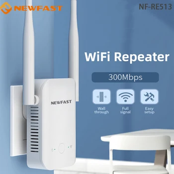300Mbps WiFi Repeater MT7628KN 2.4 GHz Semnal Wi-Fi Extender 802.11 b/g/n, WPS Antene Repeteur Fugă de Rapel NF-RE513