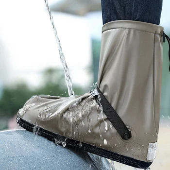 Ploaie Pantof Acoperi PVC Călătorie în aer liber de Înaltă Tub de Ploaie Impermeabil anti-Alunecare Pantof Acoperi Motocicleta Ciclism Silicon Rain Boot Capac