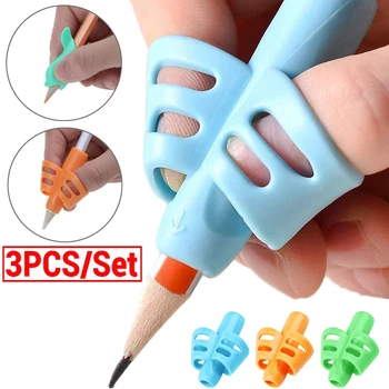 3Pcs Copii Scris Creion cu Copii de Învățare Practică Pen Ajutorul Instrument de Corecție Postura Dispozitiv Copil Instrumente de Scris Staționare
