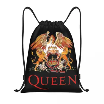 Freddie Mercury Cordon Geanta Femei Bărbați Pliabil Sală De Sport Sackpack De Muzică Rock Queen Cumpărături Rucsaci