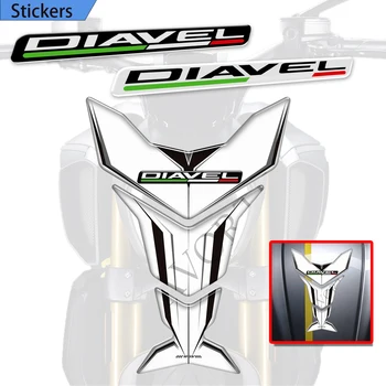 Pentru Ducati Diavel S 1260S V2 V4 Decalcomanii Autocolante Tank Pad Genunchi Kit de Gaze păcură Protecție Carenaj Emblema Logo-ul Fender