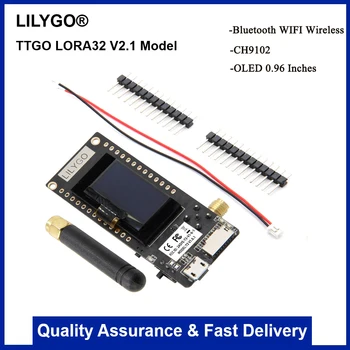 LILYGO® TTGO LoRa32 V2.1_1.6 Versiune 433/868/915Mhz ESP32 LoRa OLED 0.96 Inch Card SD Bluetooth Wireless WIFI Modulul ESP-32 SMA