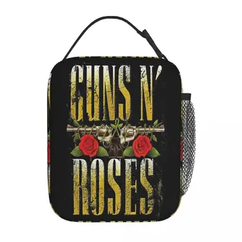 Guns N Roses Izolate Masa De Prânz Sac Etans Reutilizabile Geanta Tote Caseta De Prânz De Călătorie De Lucru Fată Băiat