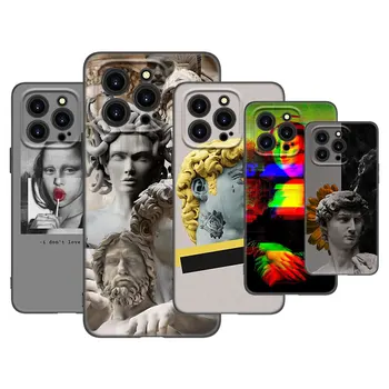 Art amuzant Estetice David Mona Lisa Telefon Caz Pentru Apple iPhone 13 12 Mini 11 Pro XS Max X XR 8 7 6S 6 Plus SE 2020 5S 5 Acopere