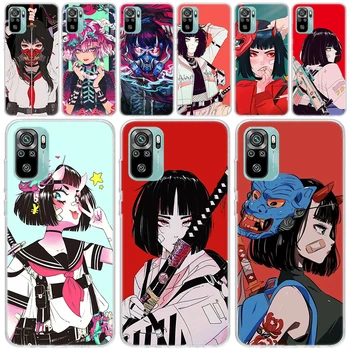Stil japonez Anime Fata Transparent Caz Telefon Moale pentru Xiaomi Redmi Notă 11S 11T 11E 10S 10 Pro 12 9 9 9M 8 8T 7 6 Plus Prin