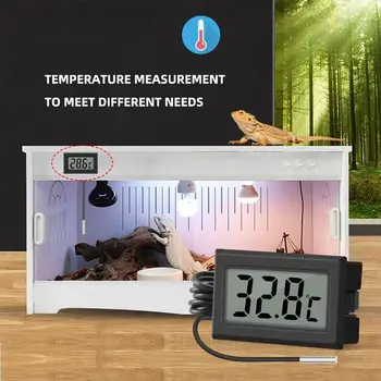 LCD Digital Termometru Temperatura Metru Ecartament Impermeabil cu Senzor Sonda de Rezervor de Pește Frigider, Bucătărie