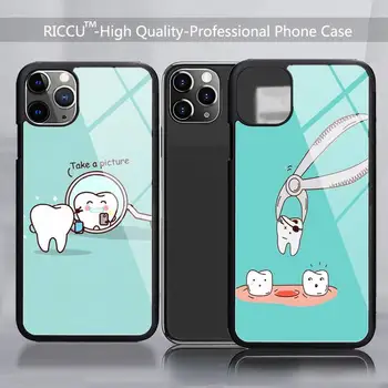 Înțelepciune Dinți Dentist Dinte Caz Telefon din Cauciuc pentru iPhone 12 11Pro Max XS 8 7 6 6S Plus X SE 2020 XR 12Mini Acoperă