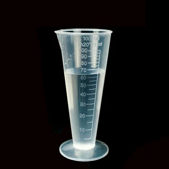 100ML Conic din Plastic Transparent Cilindru Gradat pentru Laborator Bucătărie Instrument de Măsurare Material Didactic Școlar Accesorii