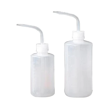 2 de Plastic de Siguranță Strângeți Sticla Transparentă se Spală Sticla de Udare Instrument de Laborator Sfat de Stocare Lichid 500ml/17oz 250ml/8.5 oz