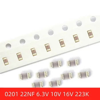 100buc SMD 0201 22NF 6,3 V 10V 16V ±10% 0.022 UF 223K X5R Chip Condensatoare Ceramice