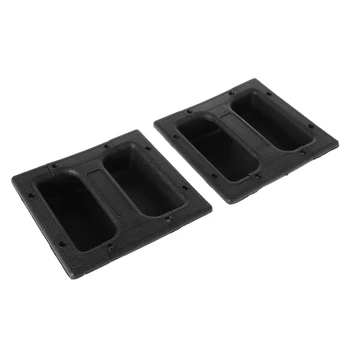 1 Set de Înlocuire ABS Negru Sunet Difuzoare Încastrat Mâner Pentru Chitara Amp Cabinet