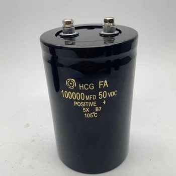 (1buc) HCG FA 50V100000UF Hitachi mare capacitate șurub picior condensator Electrolitic 100000 UF 50VDC dimensiuni 65 * 100mm eletrolítico