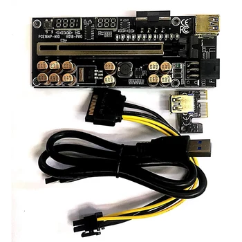 VER018 PRO PCI-E Riser Card USB 3.0 Cablu 018 PLUS PCI Express 1X La 16X Pcie Extender Adaptor Pentru BTC Mining