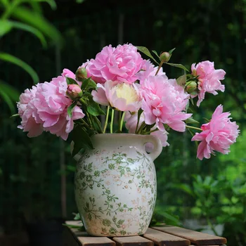 Stil japonez Minimalism Ceramică Vaze de Flori, Nordic Decor Acasă, Desktop Vaza, Accesorii Decor, Alb si Negru Meserii