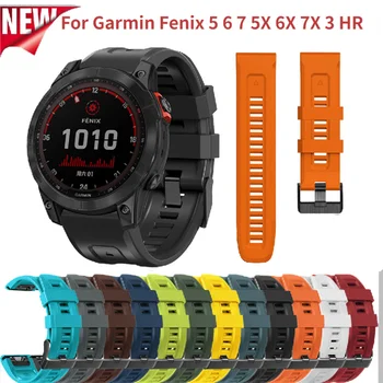 22mm 26mm Curea de Ceas Silicon Pentru Garmin Fenix 5 6 7 5X, 6X, 7X Fenix 3 Sapphire HR Smartwatch Accesorii brățară Brățară