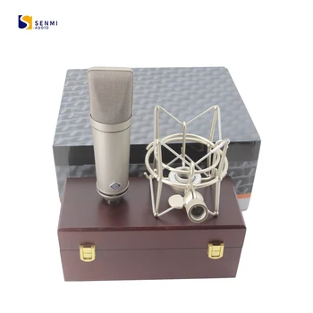 SUC-EU87 vânzare fierbinte 26MM Microfon Condensator cu Diafragma Mare Cu Mic Shock Mount Pentru Înregistrarea Calculator Cântând U8