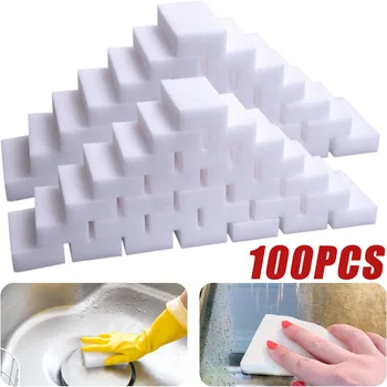 30/50/100 Buc Melamină Burete Magic Sponge Burete de uz Casnic Eraser Instrumente de Curățare pentru Bucătărie Birou Baie Bureți de Curățare