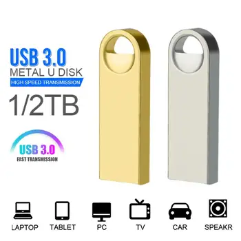 Original USB 3.0 Flash Drive de 1TB, 2TB Argintiu Aur Memory Stick de Metal rezistent la apa Flash PenDrive Pentru Calculator Joc de Masina Telefon Laptop