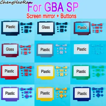 ChengHaoRan 1 Set Pentru Gameboy GBA SP HD Ecran Color fata oglinzii si Butonul Kit Piese de schimb